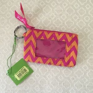 Chevron Vera Bradley Zip ID Case NWT